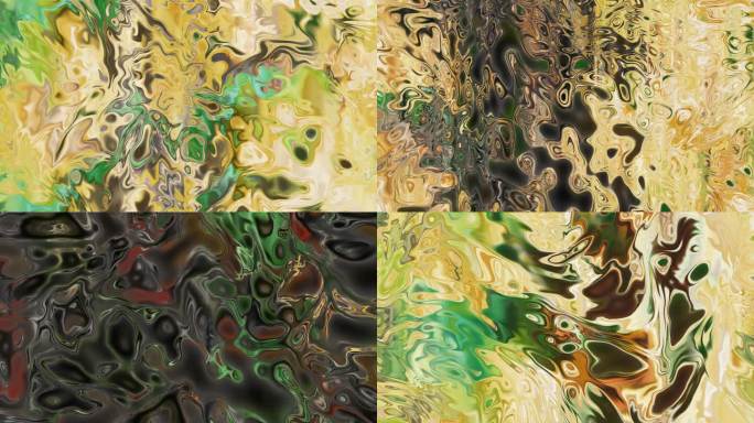 抽象艺术金属玻璃质感流体流动背景44