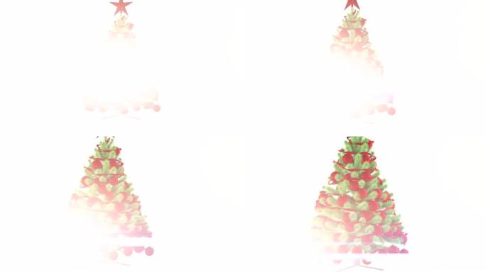 圣诞快乐背景视频圣诞树礼物灯光