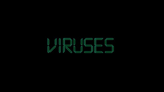 病毒标题动画数据数字文字