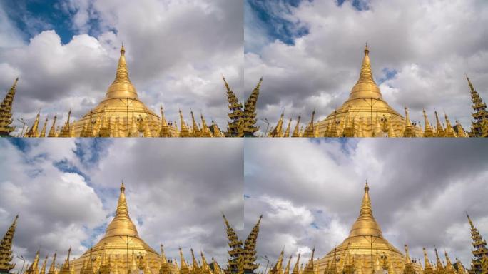 缅甸仰光的大金塔缅甸仰光大金塔寺院