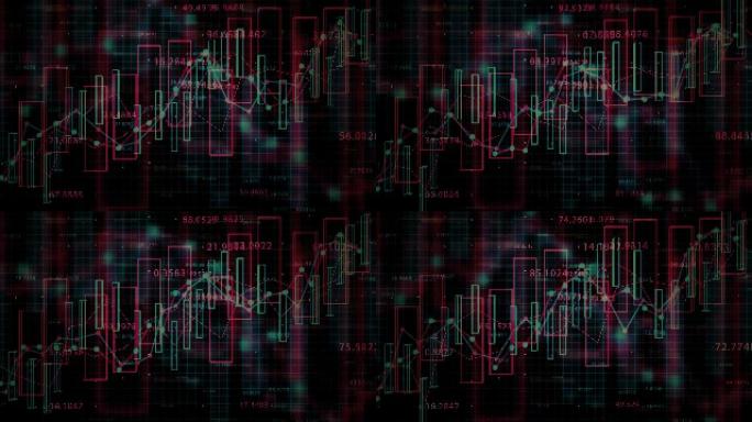4k金融数据概念。