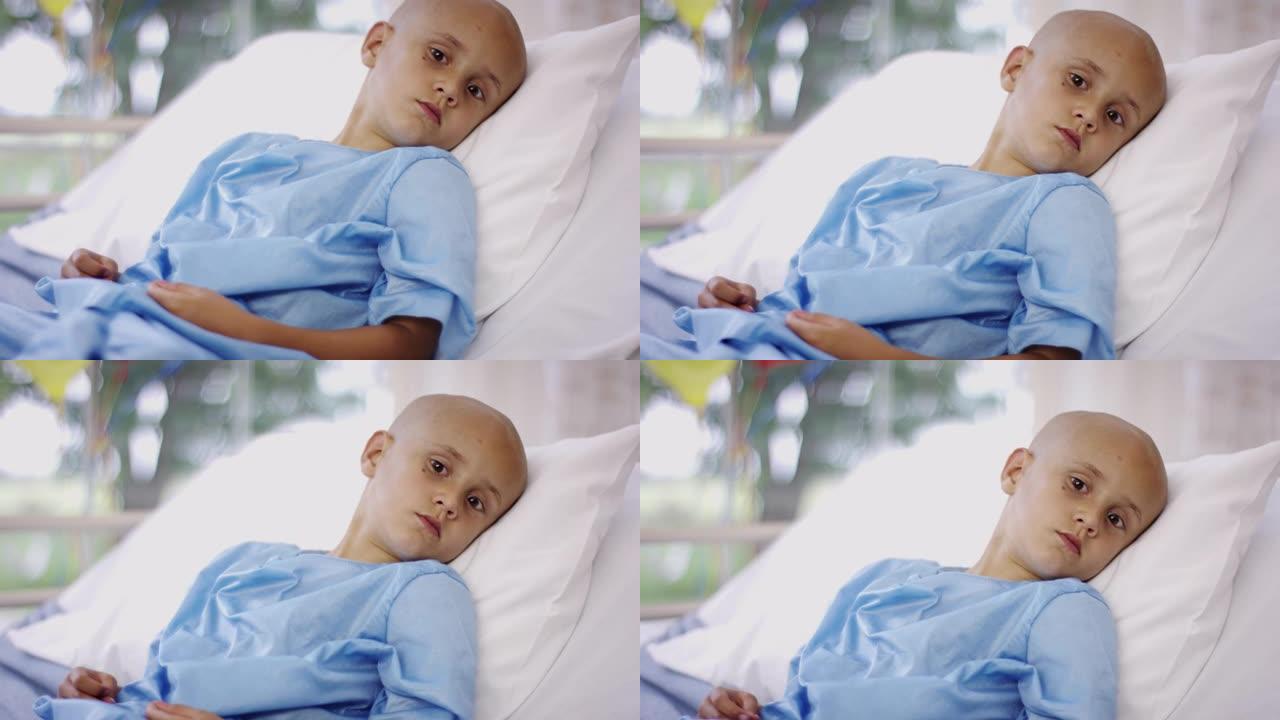 患有癌症的小男孩