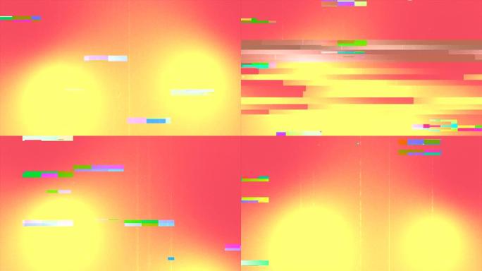 独特设计抽象数字动画像素噪声毛刺错误视频损坏