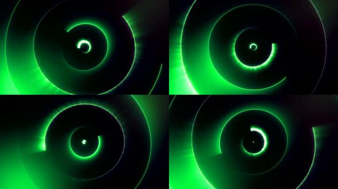 抽象隧道光纤线发光圈背景带发光线，VJ，DJ灯。虚拟现实圆形秀，时尚荧光棒旋转可循环