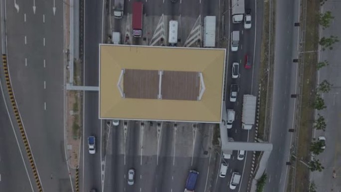 高速公路俯视图的镜头