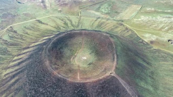 内蒙古鸟瞰图遗址活火山