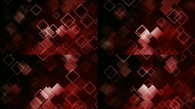 抽象红色方块背景-(可循环)