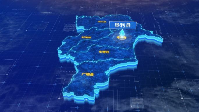 东营市垦利县蓝色三维科技区位地图