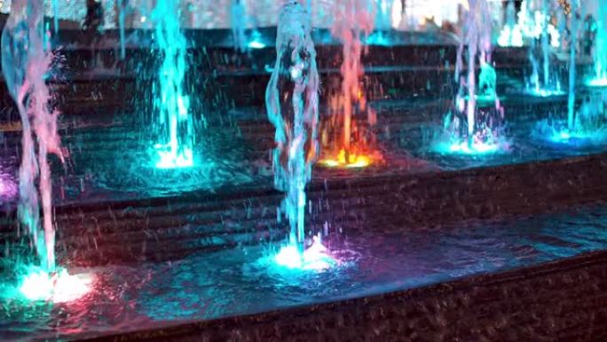 SLO MO喷泉的色彩