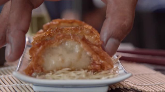 日本饺子或饺子小吃