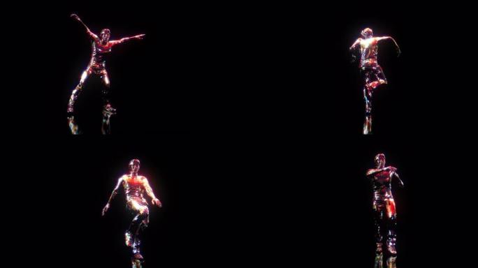 迪斯科舞者摇摆舞。20世纪70年代-20世纪80年代风格