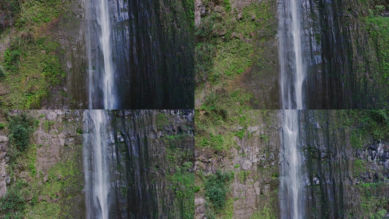 惊人的丛林瀑布峡谷落差天然