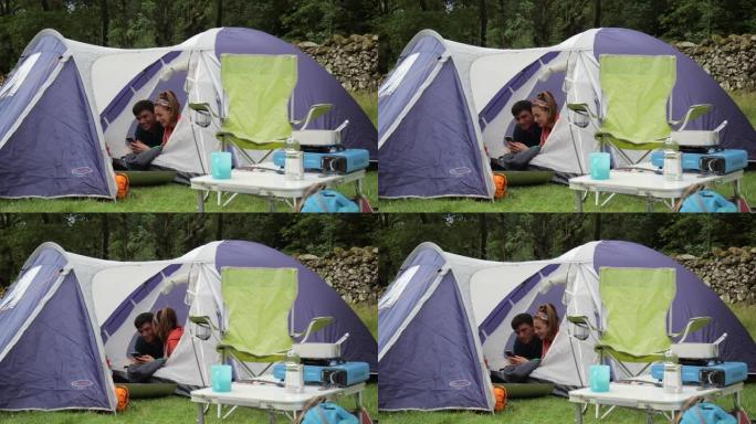 在营地放松在营地放松帐篷