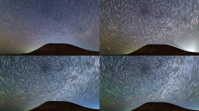 内蒙古的延时视频素材星轨