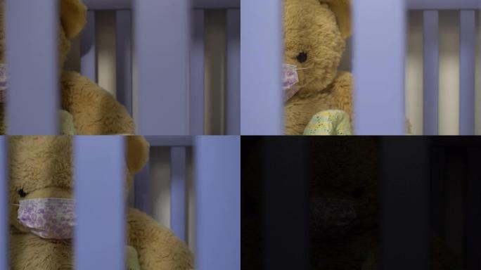 生病的泰迪熊