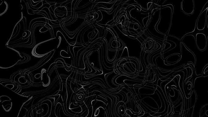 黑白扭曲空间线段运动背景动画