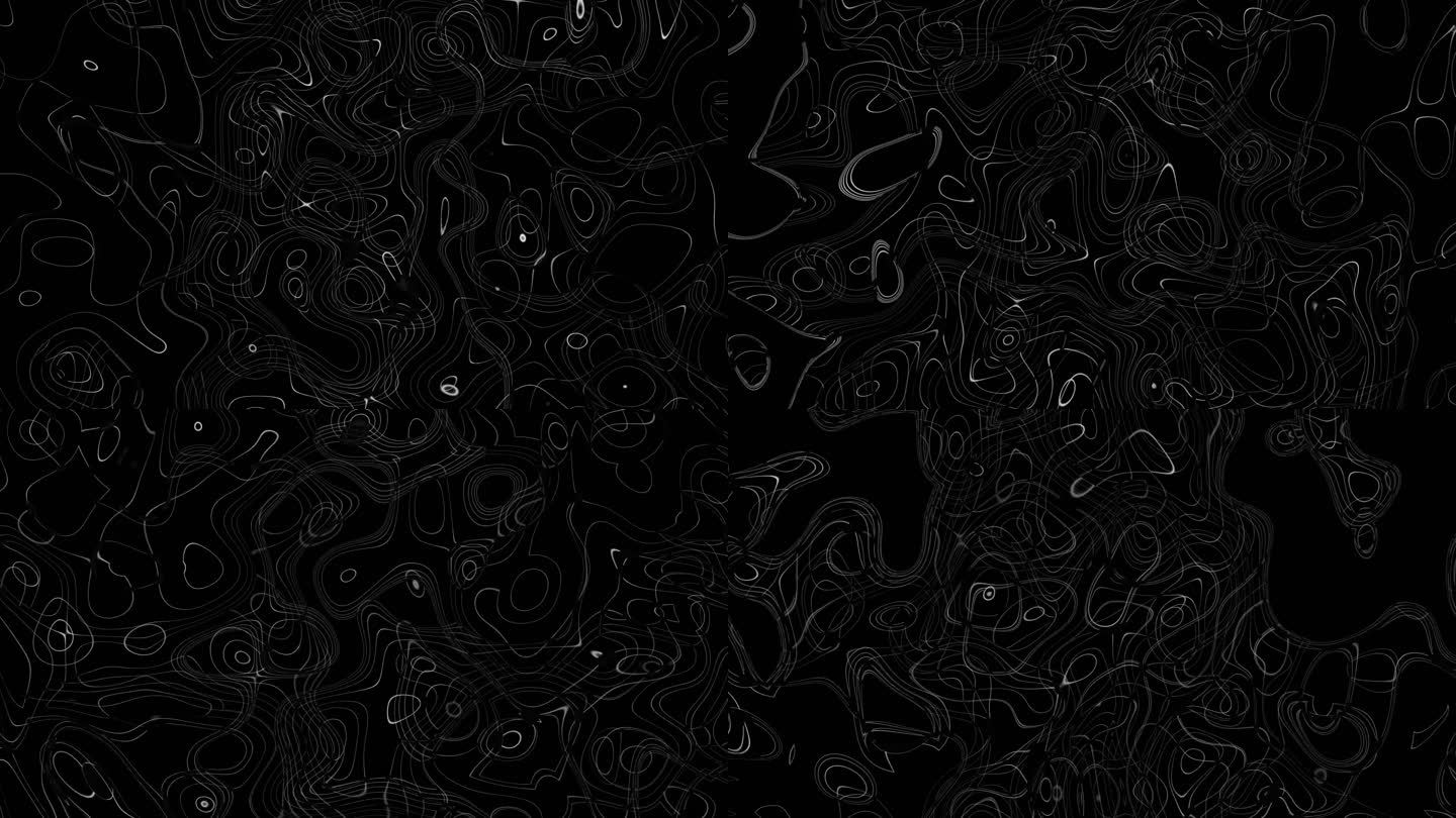 黑白扭曲空间线段运动背景动画