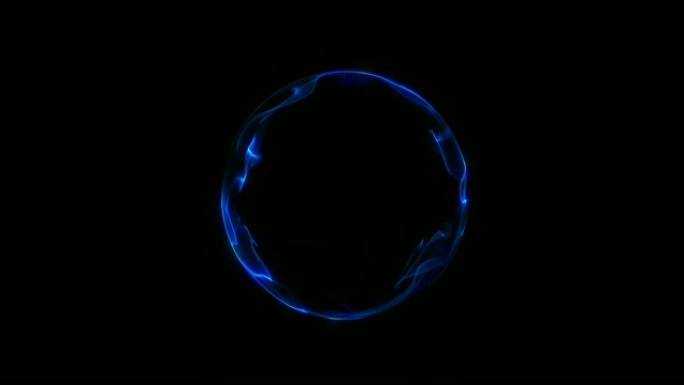 数字病毒球蓝色圆环蓝色圆球蓝色光球