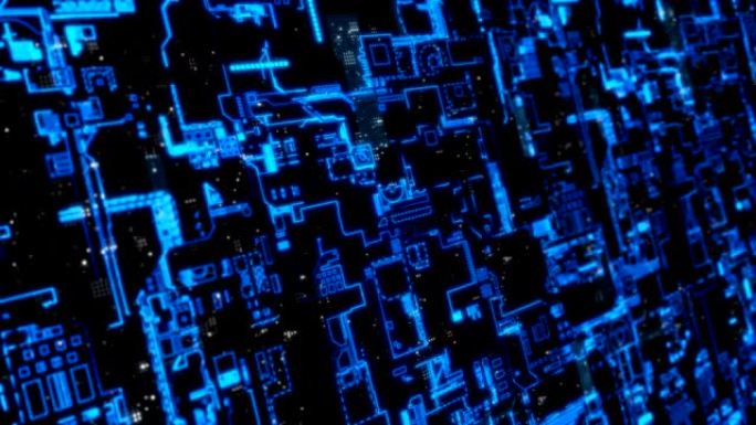 电路板背景蓝色素材未来科技动态动感