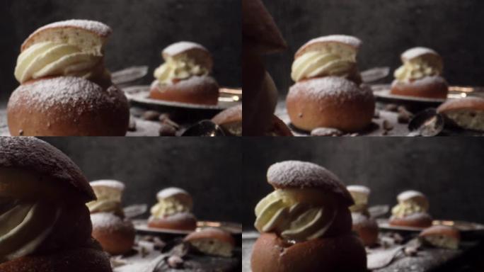 超越传统的瑞典甜点，称为Semla