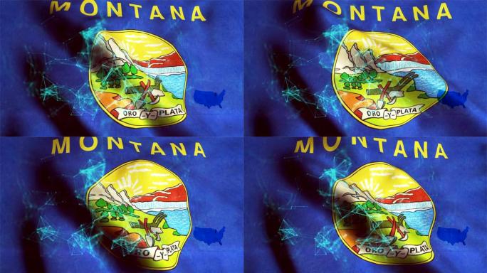 蒙大纳州旗旗帜
