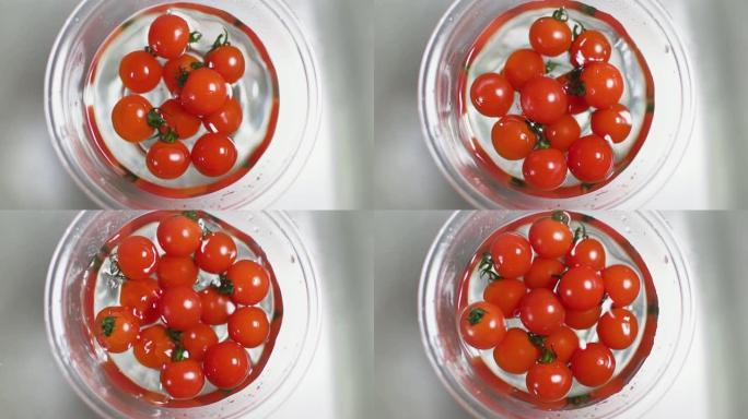 洗迷你西红柿圣女果清洗蔬果小番茄