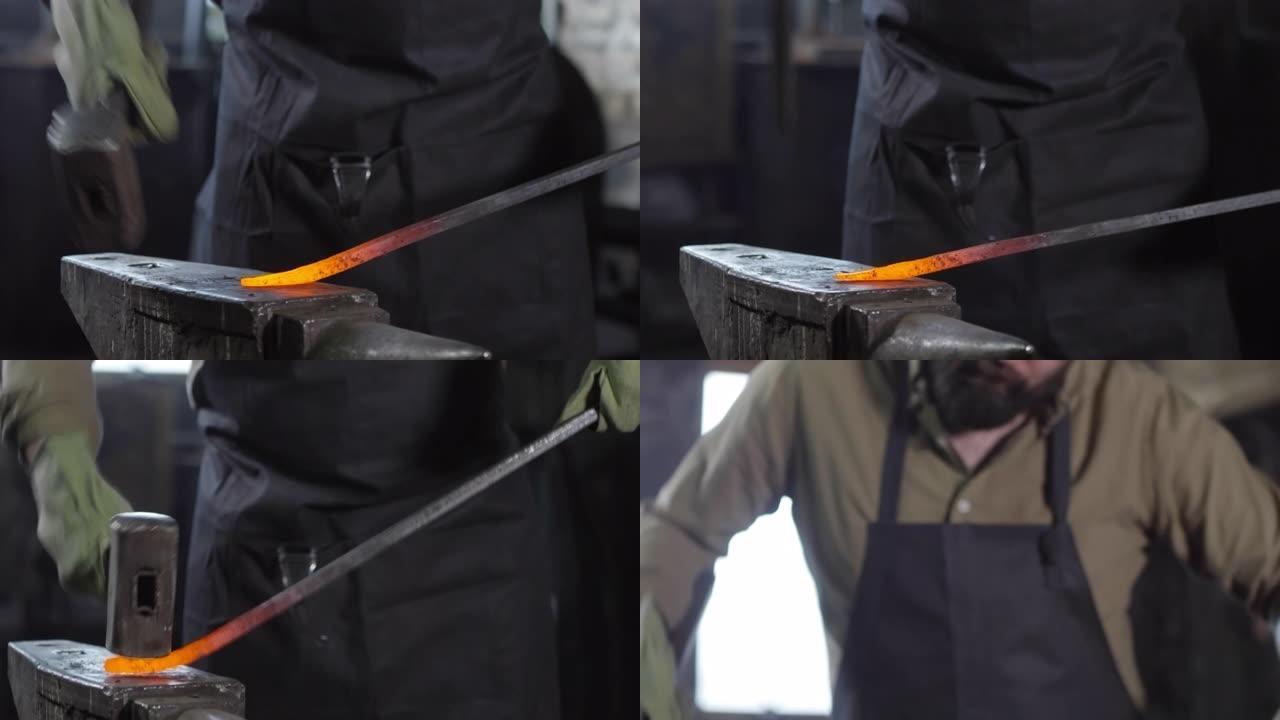 艺术金属锻造金属冶炼传统工艺宝剑铸造