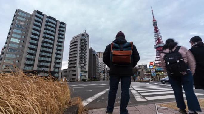 延时: 日本东京铁塔日落