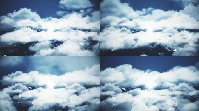 云之间的飞行云层云海点线面