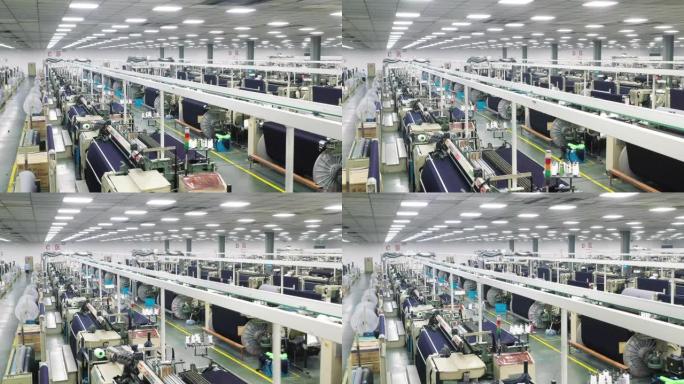 牛仔纺织业全自动化生产工业3.0生产车间