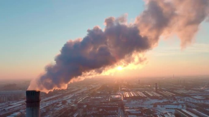 工业管道用烟雾污染大气