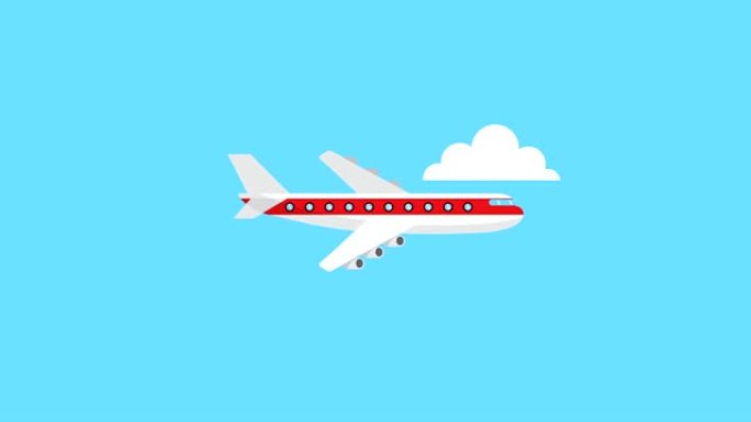 飞机飞行运输视频动画