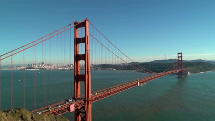 旧金山加州金门大桥俯瞰