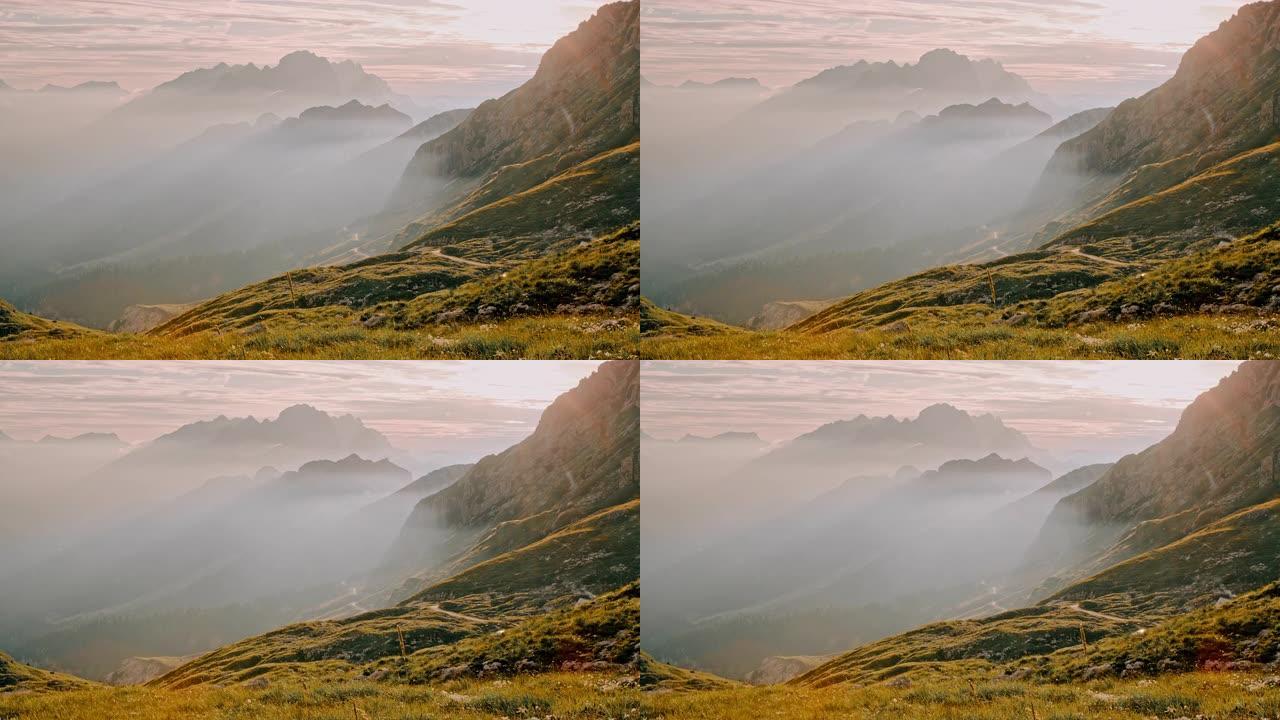朱利安阿尔卑斯山美丽的山景