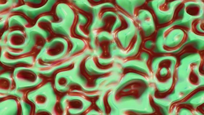 红绿移动液体抽象现代背景