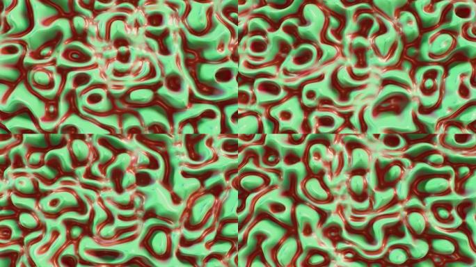 红绿移动液体抽象现代背景