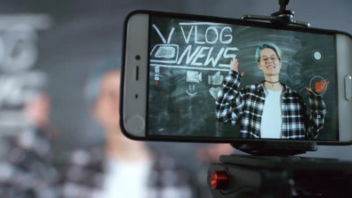 视频博客与智能手机摄像头交谈