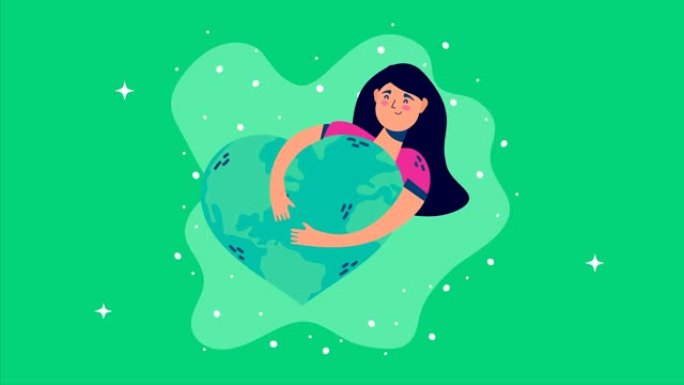 国际卫生日与妇女拥抱心脏世界星球