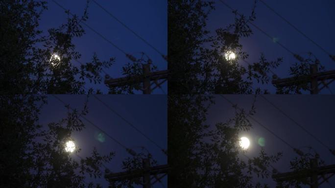 月亮在夜间升起的时间推移B卷