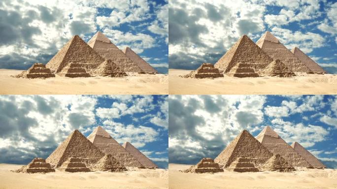 乌云密布的金字塔神秘古埃及文明古国金字塔