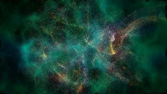 星云，星系，空间奇幻科幻梦幻粒子漂浮飘动