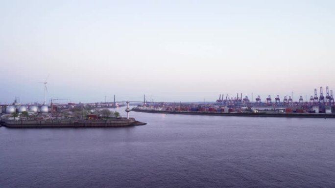 汉堡的工业港口