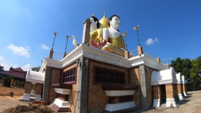 4K，Hyperlapse四方佛护身符Wat Nong Khong Temple清迈泰国