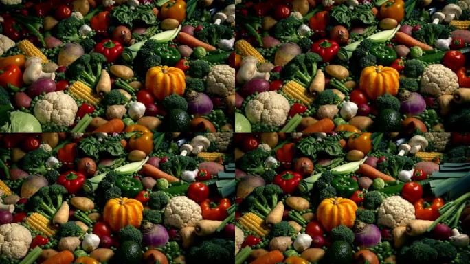 艺术照明中的美丽蔬菜-饮食健康