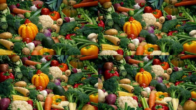 蔬菜展示 -- 健康饮食理念