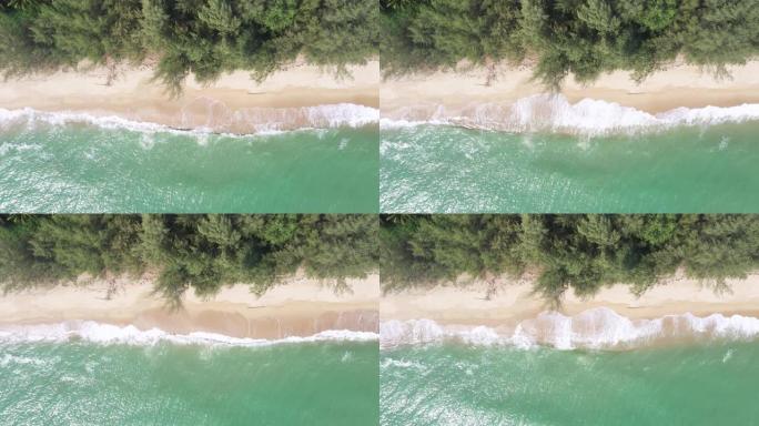泰国南部美丽海滩的俯视图