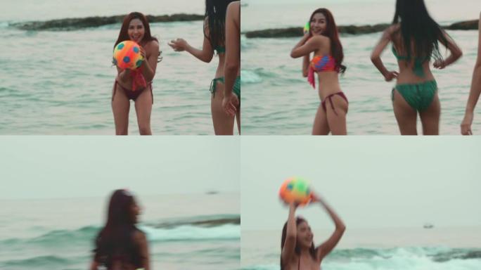 现实生活: 海滩度假打手球