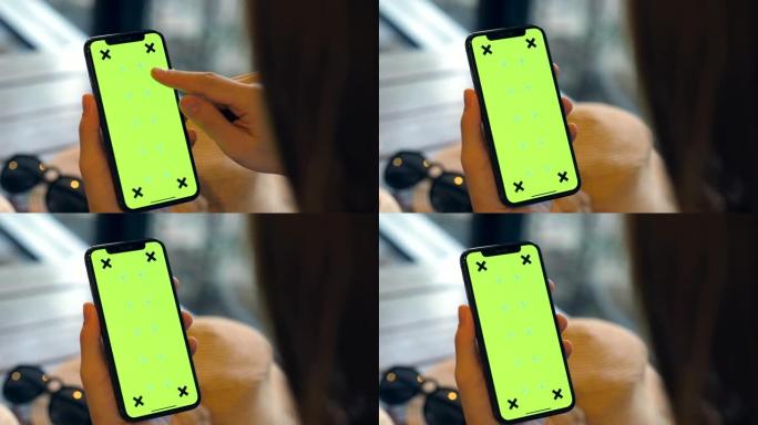 绿屏色度键手机屏幕内容可替换绿幕