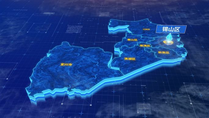 无锡市锡山区蓝色三维科技区位地图