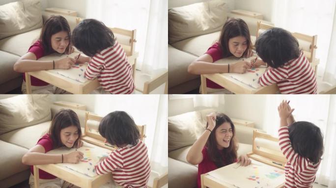 家庭作业陪伴幸福陪孩子做游戏